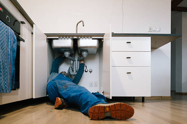 Professional Emergency Plumber technician working in Womelsdorf, PA